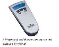 Movement and danger sensors are not suplied by Weinor
